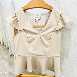 Brand New! Meraki Small Beige Blouse